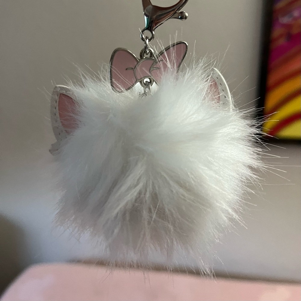 NWOT! Disney Pom-Pom Bag Charm in Marie from The Aristocats